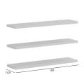 WALL SHELVES CASSIUS FK8966.11 MELAMINE IN WHITE 60x14,5 cm. WALL SHELVES CASSIUS FK8966.11 MELAMINE IN WHITE 60x14,5 cm.