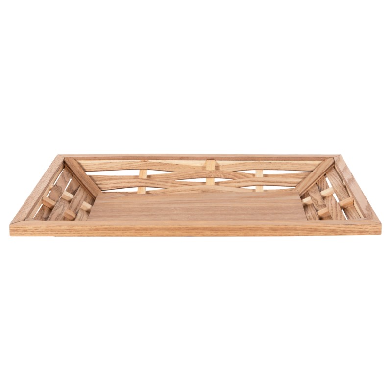 SERVING TRAY RECTANGULAR FK4228 FIR WOOD & MDF 51x32x5,5Hcm. SERVING TRAY RECTANGULAR FK4228 FIR WOOD & MDF 51x32x5,5Hcm.