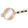 WALL MIRROR ROUND SCUTTLE FK4222 FIR WOOD & MDF-BLACK METAL 80x6,5x30,5Hcm. WALL MIRROR ROUND SCUTTLE FK4222 FIR WOOD & MDF-BLACK METAL 80x6,5x30,5Hcm.