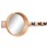 WALL MIRROR ROUND SCUTTLE FK4222 FIR WOOD & MDF-BLACK METAL 80x6,5x30,5Hcm.