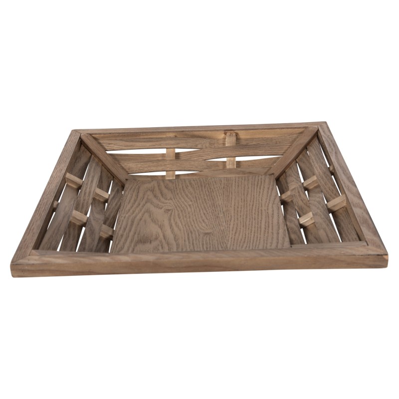 SERVING TRAY SQUARE FK4229 FIR WOOD & MDF 36x36x6Hcm. SERVING TRAY SQUARE FK4229 FIR WOOD & MDF 36x36x6Hcm.