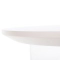 COFFEE TABLE ACRYLON FK9779.01 HPL WHITE MARBLE-ACRYLIC LEGS Φ40x41Hcm.