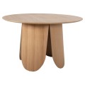DINING ROUND TABLE DENTY FK9612.01 MDF WITH OAK VENEER-OAK COLOR Φ120x75Hcm. DINING ROUND TABLE DENTY FK9612.01 MDF WITH OAK VENEER-OAK COLOR Φ120x75Hcm.