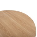 DINING ROUND TABLE DENTY FK9612.01 MDF WITH OAK VENEER-OAK COLOR Φ120x75Hcm. DINING ROUND TABLE DENTY FK9612.01 MDF WITH OAK VENEER-OAK COLOR Φ120x75Hcm.