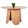 DINING ROUND TABLE DENTY FK9612.01 MDF WITH OAK VENEER-OAK COLOR Φ120x75Hcm.