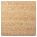 DINING TABLE SQUARE TRENK FK9614.01 MDF WITH OAK VENEER IN NATURAL-BLACK METAL LEGS 120x120x75Hcm.