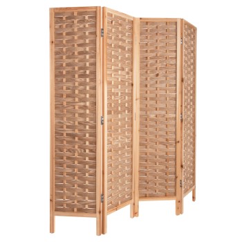 DIVIDER WITH 4 LEAFS SENTINEL FK4227 BAMBOO IN NATURAL COLOR 162x2,5x180Hcm.