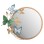 WALL CLOCK ROUND FK4213 METAL IN GOLD-GREEN-BLUE 62x6,5x56Hcm.