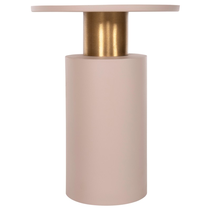 SIDE TABLE PUNJAB FK4239.03 METAL IN ECRU-GOLD/BRASS Φ36x47Hcm.