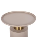 SIDE TABLE PUNJAB FK4239.03 METAL IN ECRU-GOLD/BRASS Φ36x47Hcm.