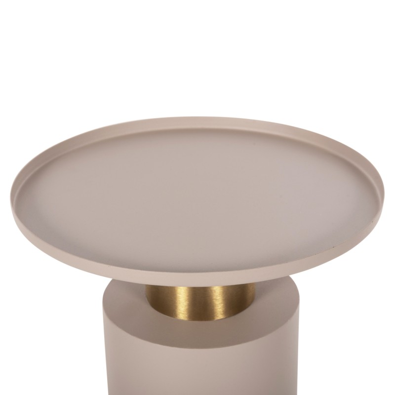 SIDE TABLE PUNJAB FK4239.03 METAL IN ECRU-GOLD/BRASS Φ36x47Hcm.