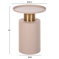 SIDE TABLE PUNJAB FK4240.03 METAL IN ECRU-GOLD/BRASS Φ30.5x42Hcm. SIDE TABLE PUNJAB FK4240.03 METAL IN ECRU-GOLD/BRASS Φ30.5x42Hcm.
