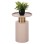 SIDE TABLE PUNJAB FK4240.03 METAL IN ECRU-GOLD/BRASS Φ30.5x42Hcm.
