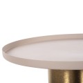 SIDE TABLE PUNJAB FK4240.03 METAL IN ECRU-GOLD/BRASS Φ30.5x42Hcm. SIDE TABLE PUNJAB FK4240.03 METAL IN ECRU-GOLD/BRASS Φ30.5x42Hcm.