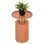 SIDE TABLE PUNJAB FK4240.08 METAL IN ORANGE-GOLD/BRASS Φ30.5x42Hcm.
