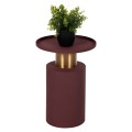 SIDE TABLE PUNJAB FK4240.06 METAL IN BRICK-RED-GOLD/BRASS Φ30.5x42Hcm. SIDE TABLE PUNJAB FK4240.06 METAL IN BRICK-RED-GOLD/BRASS Φ30.5x42Hcm.