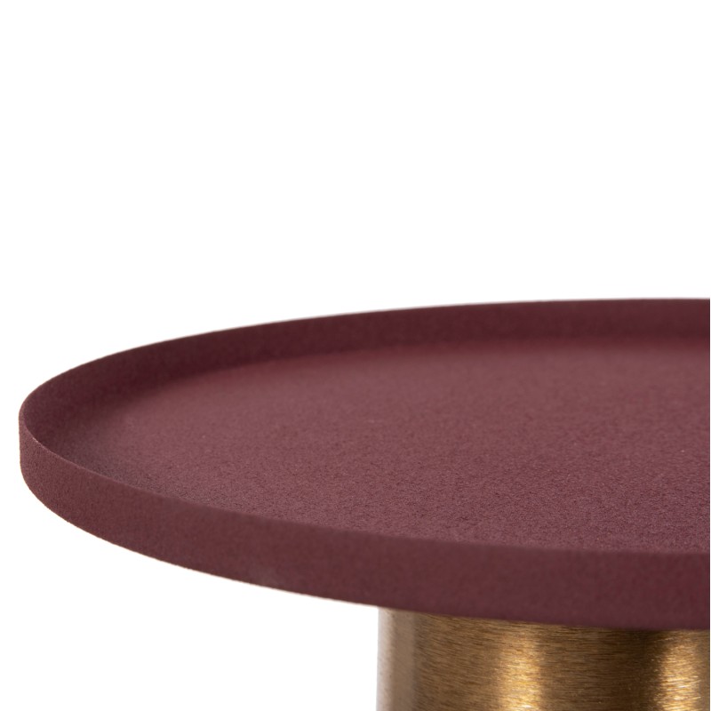 SIDE TABLE PUNJAB FK4240.06 METAL IN BRICK-RED-GOLD/BRASS Φ30.5x42Hcm. SIDE TABLE PUNJAB FK4240.06 METAL IN BRICK-RED-GOLD/BRASS Φ30.5x42Hcm.