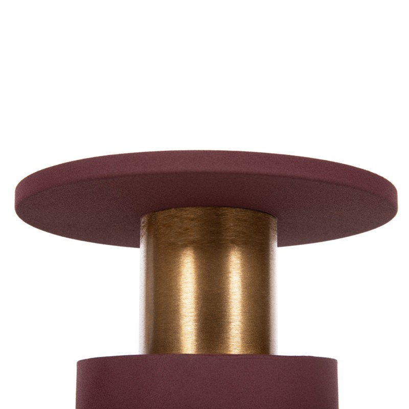 SIDE TABLE PUNJAB FK4240.06 METAL IN BRICK-RED-GOLD/BRASS Φ30.5x42Hcm. SIDE TABLE PUNJAB FK4240.06 METAL IN BRICK-RED-GOLD/BRASS Φ30.5x42Hcm.