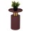 SIDE TABLE PUNJAB FK4240.06 METAL IN BRICK-RED-GOLD/BRASS Φ30.5x42Hcm.