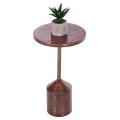 SIDE TABLE BOMBAY FK4251.06 METAL IN COPPER SHADES Φ25,5x51,5Hcm.