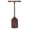 SIDE TABLE BOMBAY FK4251.06 METAL IN COPPER SHADES Φ25,5x51,5Hcm.