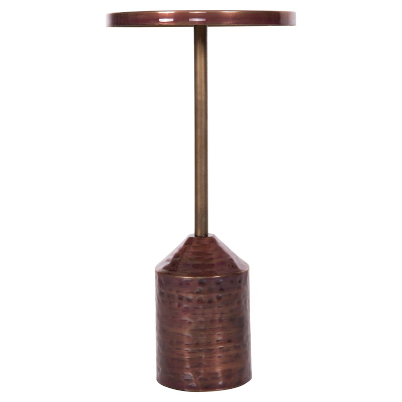 SIDE TABLE BOMBAY FK4251.06 METAL IN COPPER SHADES Φ25,5x51,5Hcm.