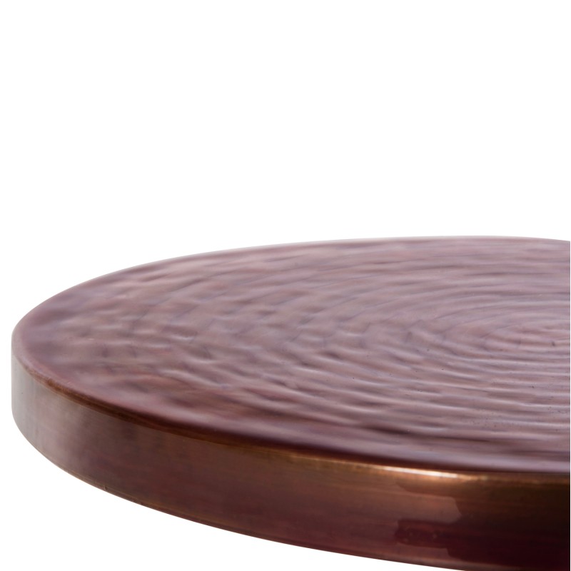 SIDE TABLE BOMBAY FK4251.06 METAL IN COPPER SHADES Φ25,5x51,5Hcm.