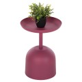 SIDE TABLE ROUND DELBEL FK4262.06 METAL IN PINK Φ36x49Hcm.