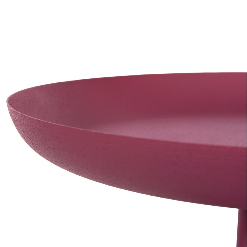 SIDE TABLE ROUND DELBEL FK4262.06 METAL IN PINK Φ36x49Hcm.