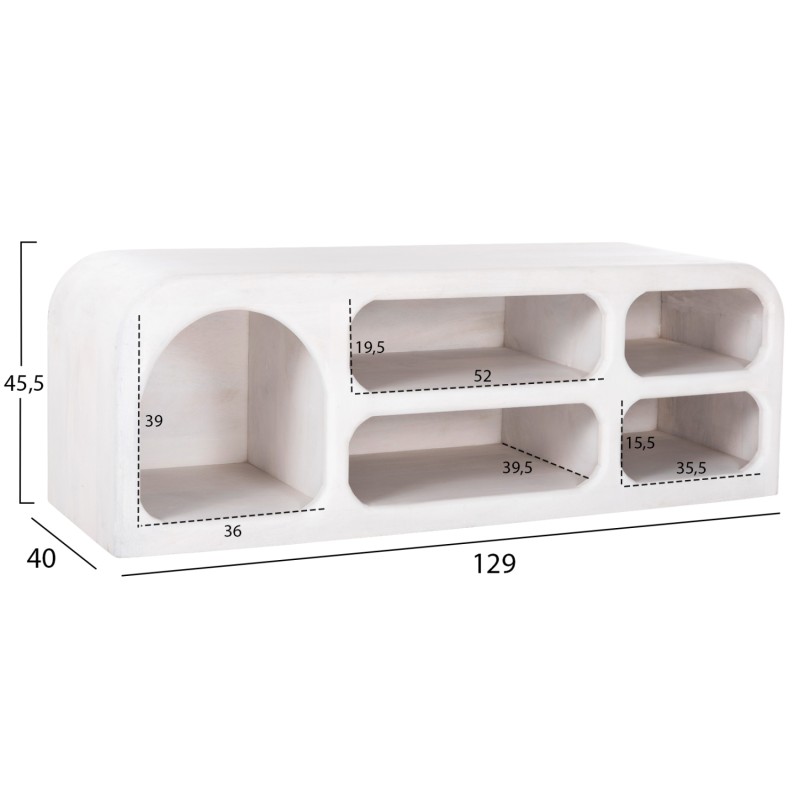 LIVING ROOM 4PCS SET HANDYR FK11947 SOLID MANGO WOOD IN WHITE LIVING ROOM 4PCS SET HANDYR FK11947 SOLID MANGO WOOD IN WHITE