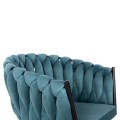 CHAIR LUANDA FK8741.05 TURQUOISE VELVET-BLACK METALLIC LEGS 62x54x79Hcm. CHAIR LUANDA FK8741.05 TURQUOISE VELVET-BLACK METALLIC LEGS 62x54x79Hcm.