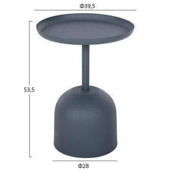 SIDE TABLE ROUND DELBEL FK4261.05 METAL IN DEEP BLUE Φ39,5x53,5Hcm. SIDE TABLE ROUND DELBEL FK4261.05 METAL IN DEEP BLUE Φ39,5x53,5Hcm.