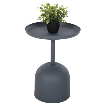 SIDE TABLE ROUND DELBEL FK4261.05 METAL IN DEEP BLUE Φ39,5x53,5Hcm.