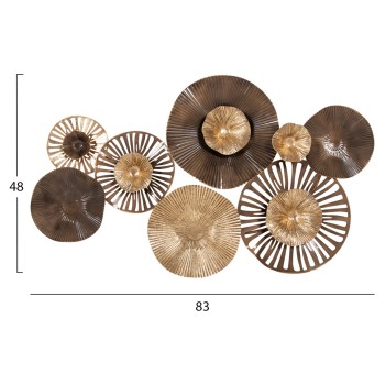 WALL DECOR FK4199 METAL IN EARTH TONES 83x48Hcm. WALL DECOR FK4199 METAL IN EARTH TONES 83x48Hcm.