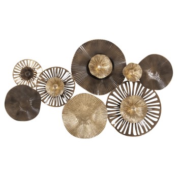 WALL DECOR FK4199 METAL IN EARTH TONES 83x48Hcm.