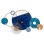 WALL DECOR FK4207 METAL IN BLUE COLORS 87x54 εκ.