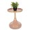 SIDE TABLE ROUND UTRI FK4384.10 METAL IN WARM PINK-BEIGE Φ35,5x44,5Hcm.