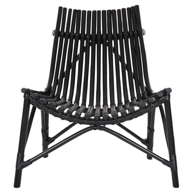 CHAIR FOR OUTDOORS CELLION FK9812.02 RATTAN POLES IN BLACK COLOR 76x72x83Hcm. CHAIR FOR OUTDOORS CELLION FK9812.02 RATTAN POLES IN BLACK COLOR 76x72x83Hcm.