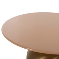 SIDE TABLE PATNA FK4235.08 METAL IN WARM PINK(SALMON)-GOLD Φ40,5x43Hcm.