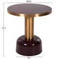 SIDE TABLE ERODE FK4242.06 METAL IN CHERRY RED-GOLD Φ50,5x52,5Hcm. SIDE TABLE ERODE FK4242.06 METAL IN CHERRY RED-GOLD Φ50,5x52,5Hcm.