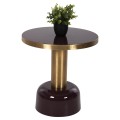 SIDE TABLE ERODE FK4242.06 METAL IN CHERRY RED-GOLD Φ50,5x52,5Hcm. SIDE TABLE ERODE FK4242.06 METAL IN CHERRY RED-GOLD Φ50,5x52,5Hcm.