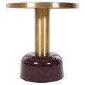 SIDE TABLE ERODE FK4242.06 METAL IN CHERRY RED-GOLD Φ50,5x52,5Hcm. SIDE TABLE ERODE FK4242.06 METAL IN CHERRY RED-GOLD Φ50,5x52,5Hcm.