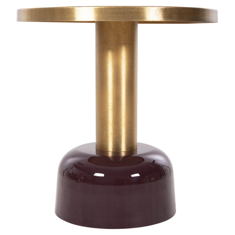 SIDE TABLE ERODE FK4242.06 METAL IN CHERRY RED-GOLD Φ50,5x52,5Hcm. SIDE TABLE ERODE FK4242.06 METAL IN CHERRY RED-GOLD Φ50,5x52,5Hcm.