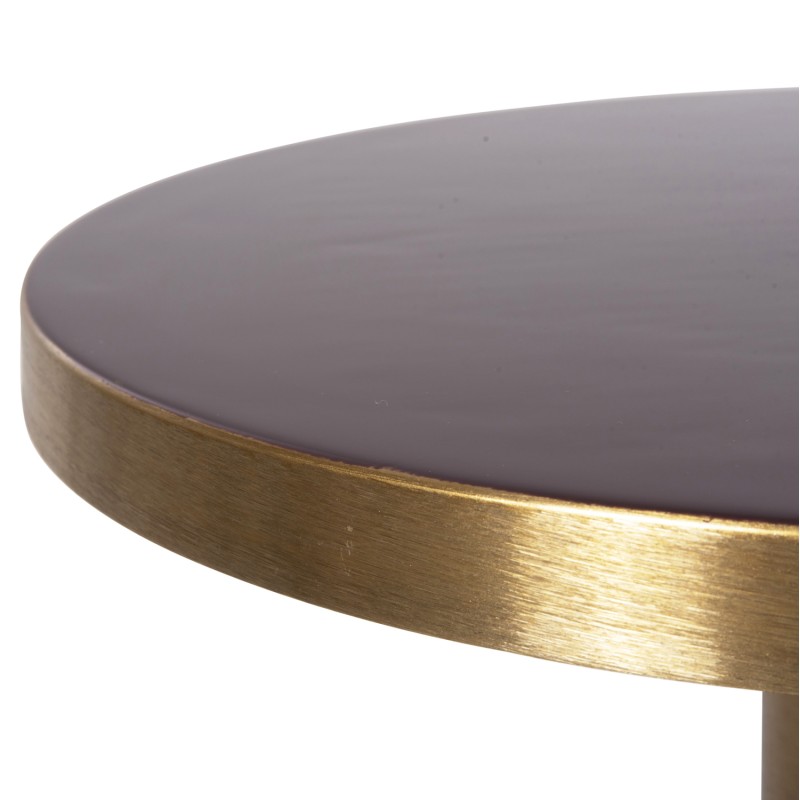 SIDE TABLE ERODE FK4242.06 METAL IN CHERRY RED-GOLD Φ50,5x52,5Hcm. SIDE TABLE ERODE FK4242.06 METAL IN CHERRY RED-GOLD Φ50,5x52,5Hcm.