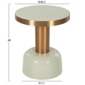 SIDE TABLE ERODE FK4243.07 METAL IN LIGHT GREEN-GOLD Φ40,5x48Hcm. SIDE TABLE ERODE FK4243.07 METAL IN LIGHT GREEN-GOLD Φ40,5x48Hcm.