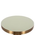 SIDE TABLE ERODE FK4243.07 METAL IN LIGHT GREEN-GOLD Φ40,5x48Hcm. SIDE TABLE ERODE FK4243.07 METAL IN LIGHT GREEN-GOLD Φ40,5x48Hcm.