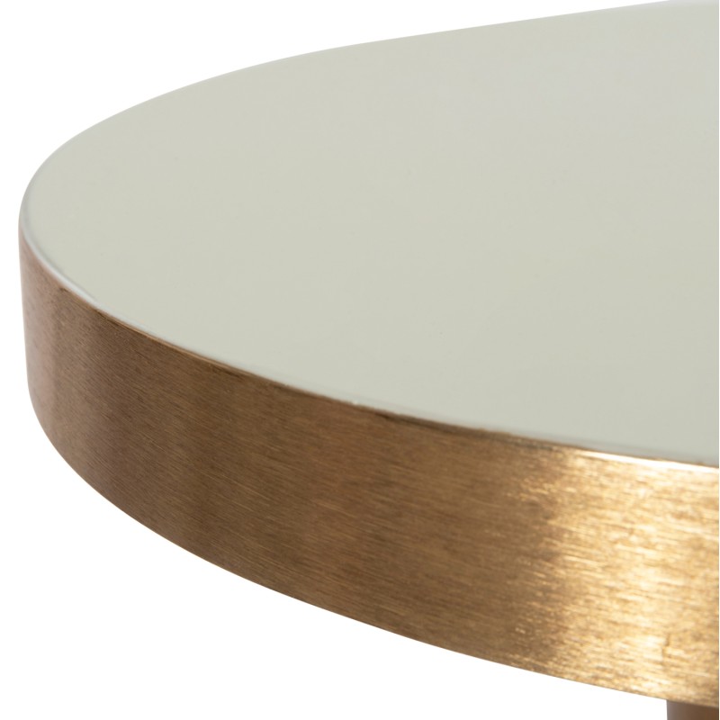 SIDE TABLE ERODE FK4243.07 METAL IN LIGHT GREEN-GOLD Φ40,5x48Hcm. SIDE TABLE ERODE FK4243.07 METAL IN LIGHT GREEN-GOLD Φ40,5x48Hcm.