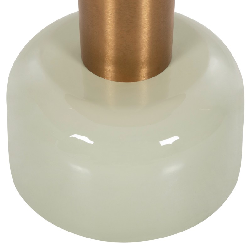 SIDE TABLE ERODE FK4243.07 METAL IN LIGHT GREEN-GOLD Φ40,5x48Hcm. SIDE TABLE ERODE FK4243.07 METAL IN LIGHT GREEN-GOLD Φ40,5x48Hcm.