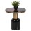 SIDE TABLE ERODE FK4248.01 METAL IN BLACK-GOLD-CHERRY RED Φ50,5x50Hcm.