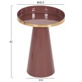 SIDE TABLE LATUR FK4250.06 METAL IN BROWNISH RED-GOLD Φ30,5x39-42Hcm.